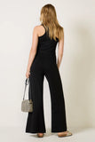 Ponte Knit Wide Leg Pant
