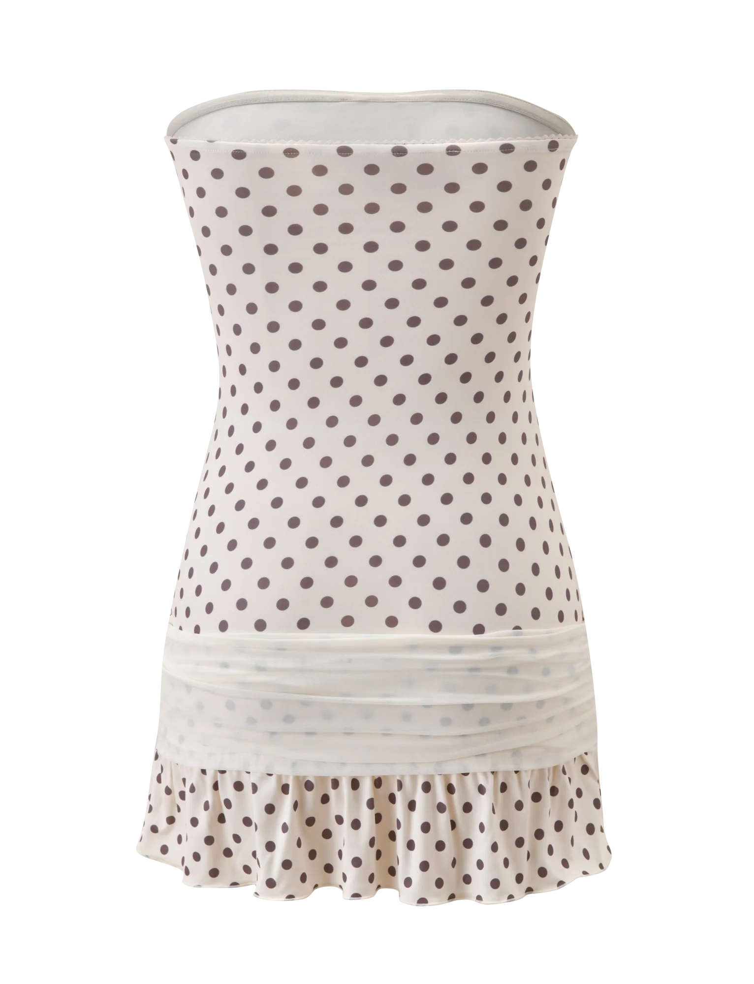 TOVE MINI DRESS WHITE POLKA DOT