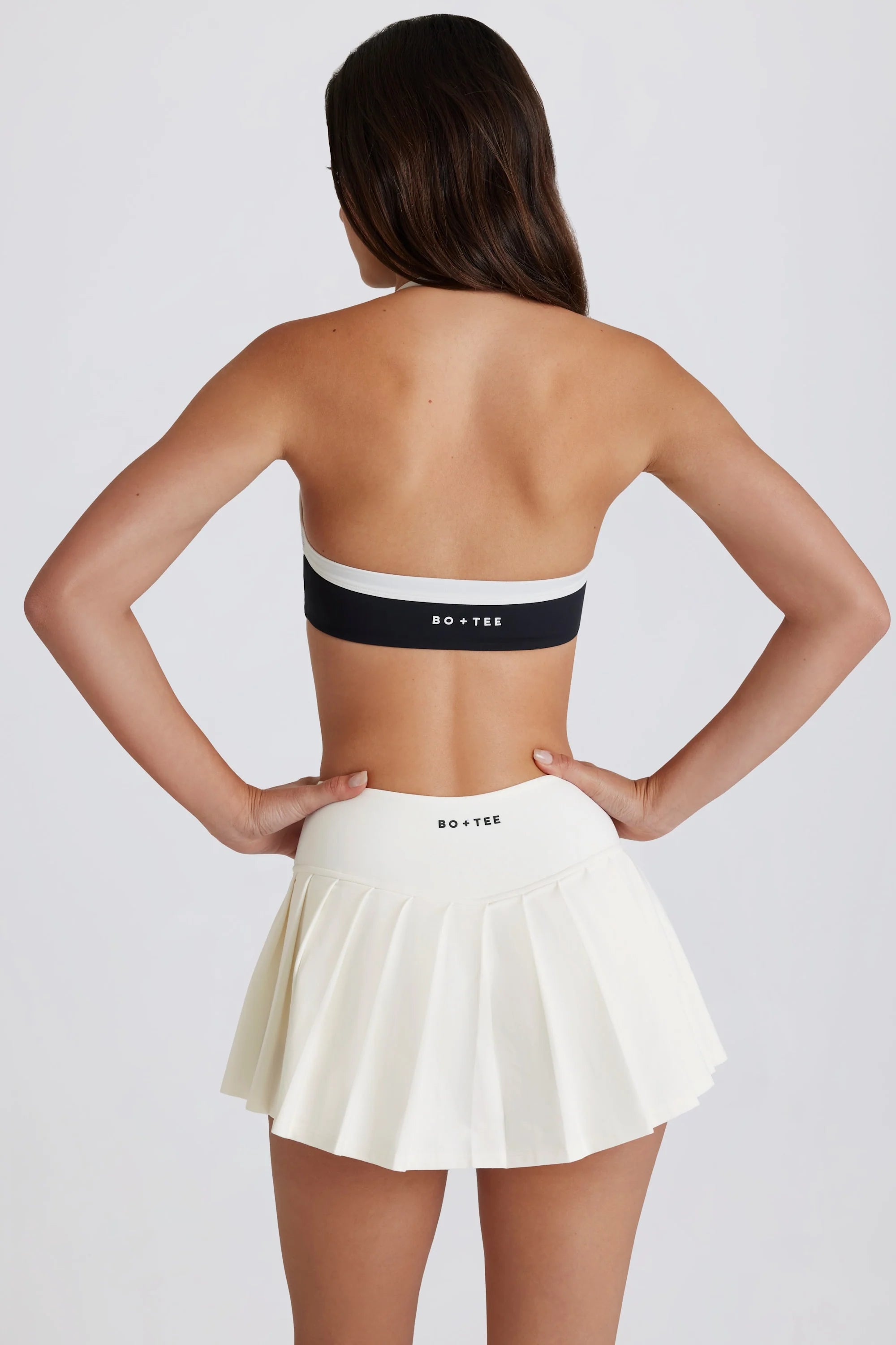 Soft Active Low Rise Pleated Tennis Skort in Coconut