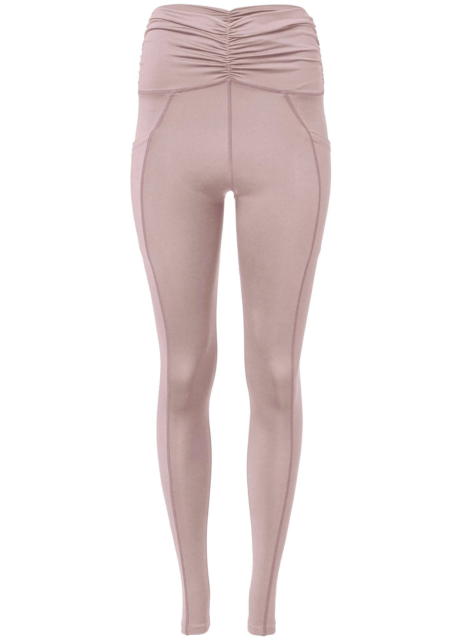 Ruched Waist Leggings Tan