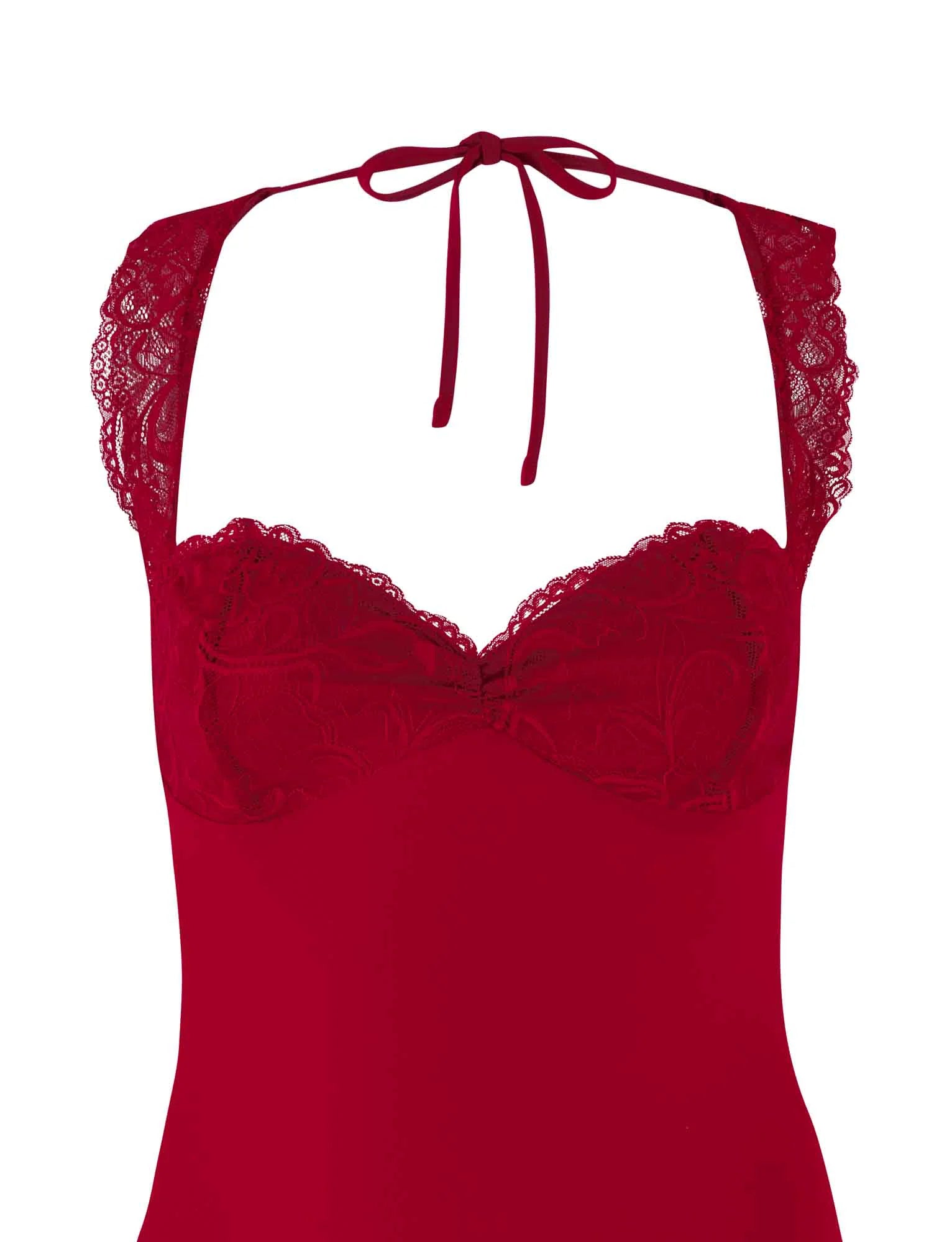 NYOMI MINI DRESS RED RED