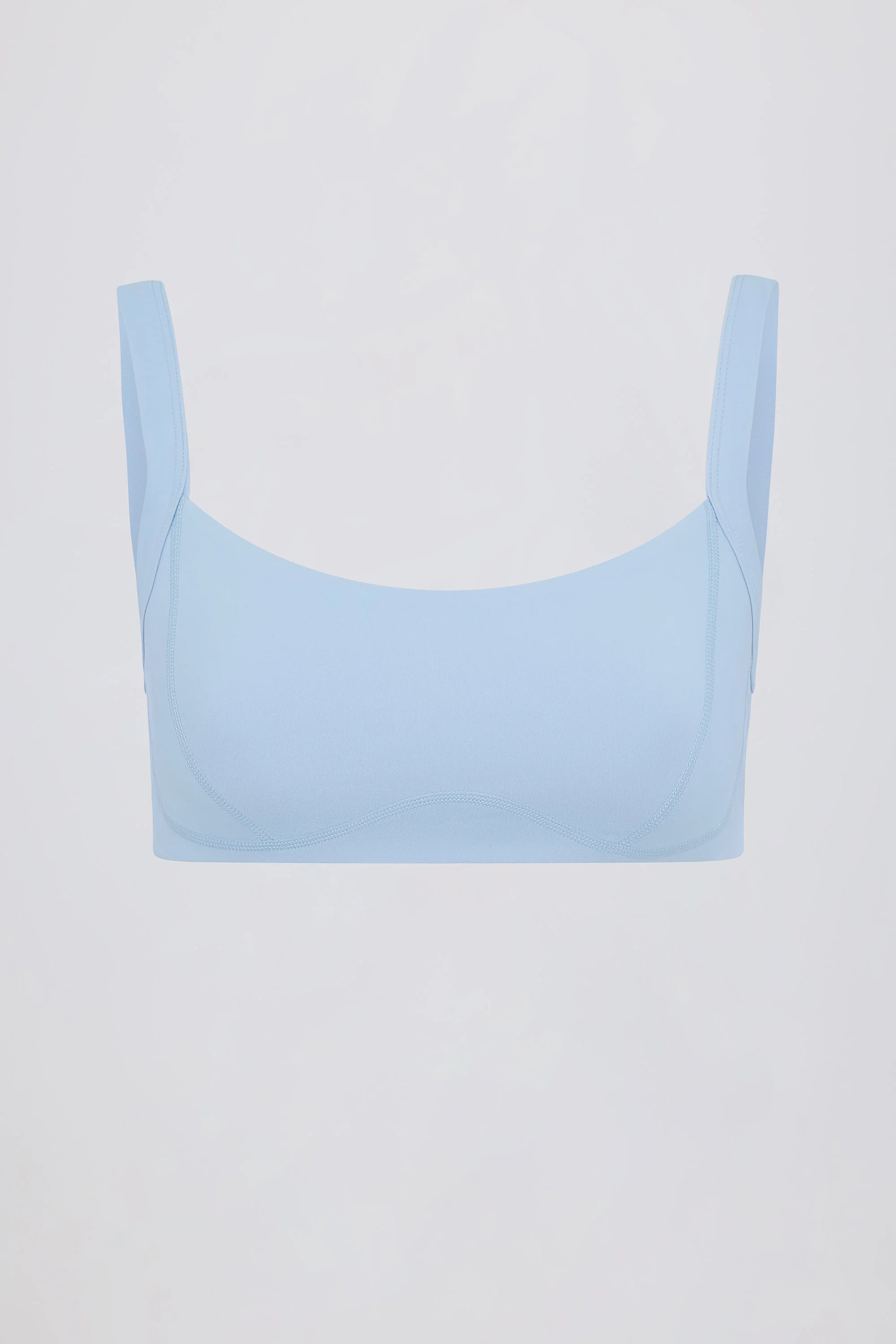Soft Active Seam Detail Sports Bra in Sky