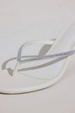 Heeled Sandal in White