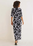 Twist Front Maxi Dress Exotic Shadow Floral