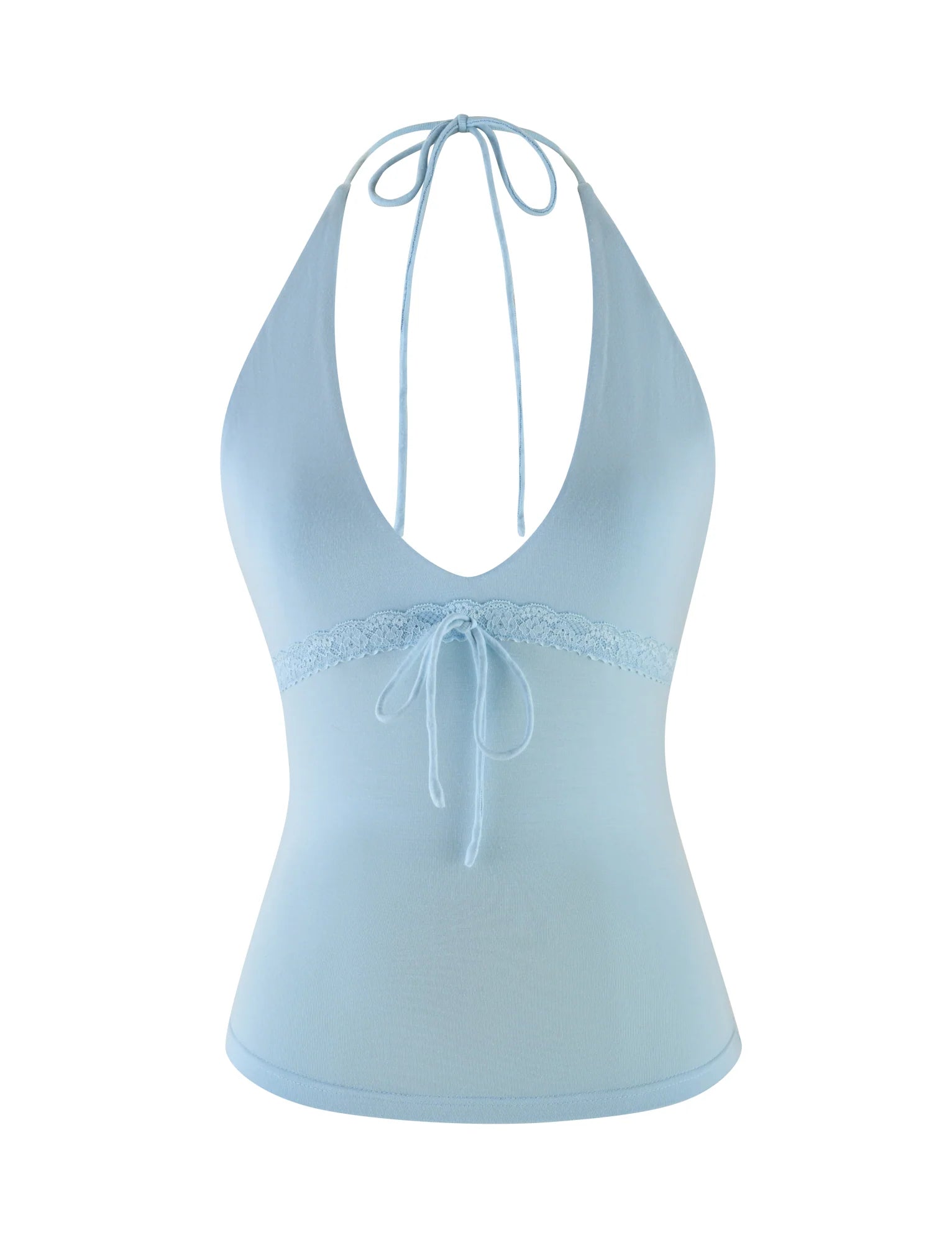 MELLIE HALTER TOP BLUE BABY BLUE