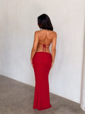 EVANNA MAXI DRESS RED