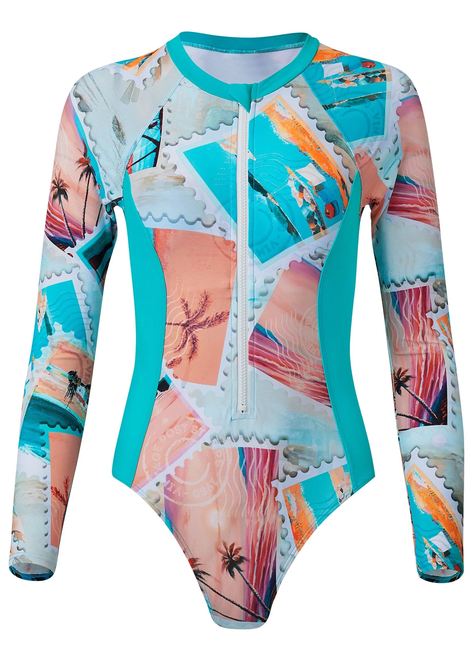 RASH GUARD ONE PIECE Vacation Letter