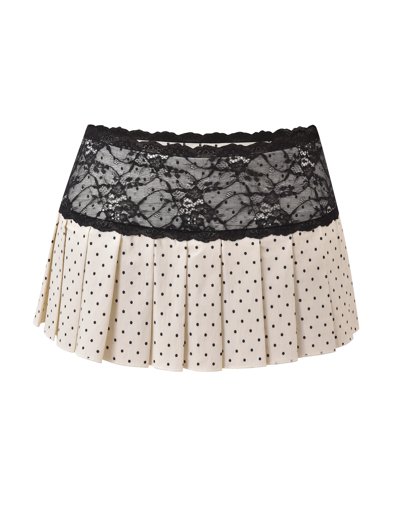 KITTIE LACE SKORT CREAM DOT