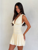 HALONA MINI DRESS CREAM