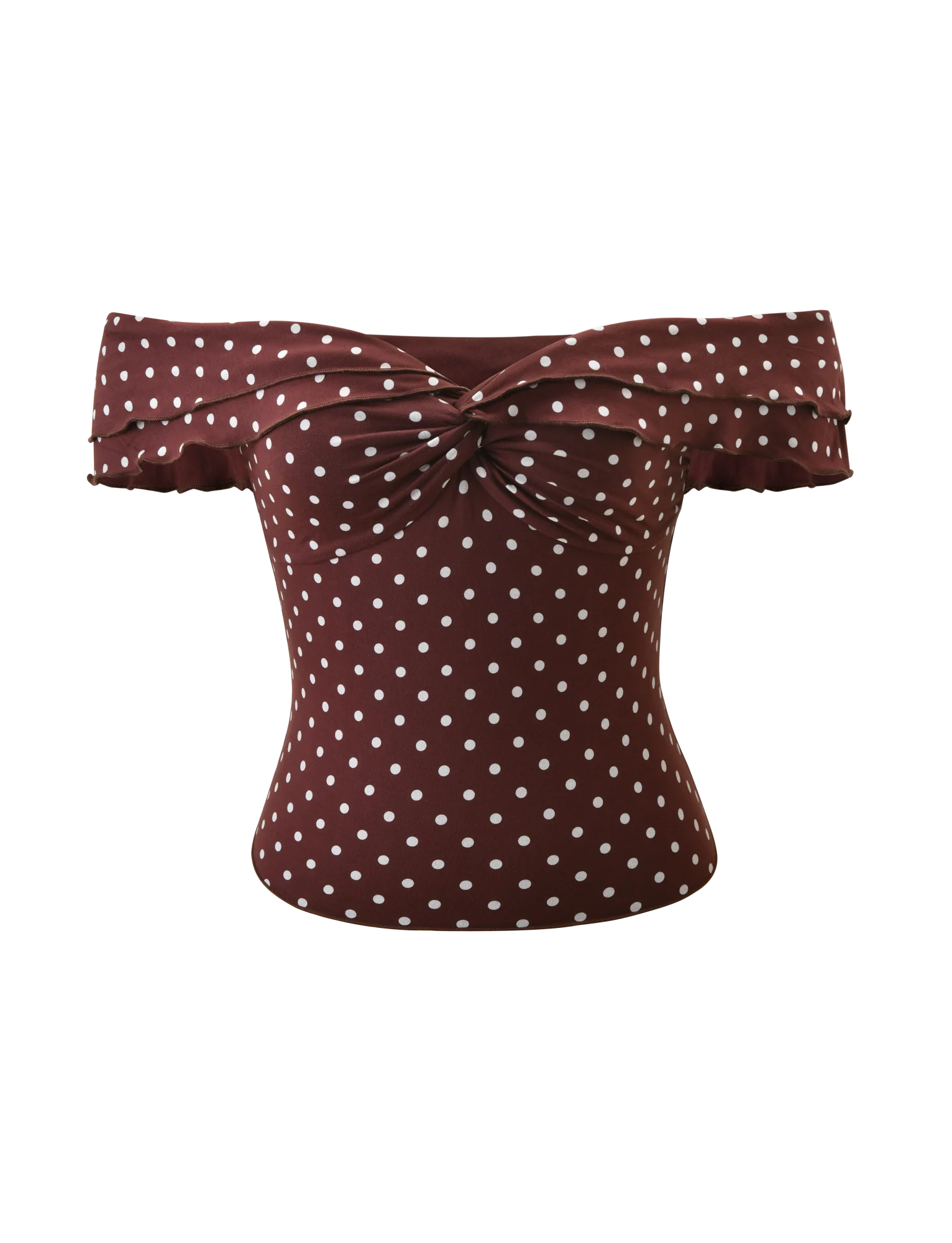 DENALI TOP BROWN DOT