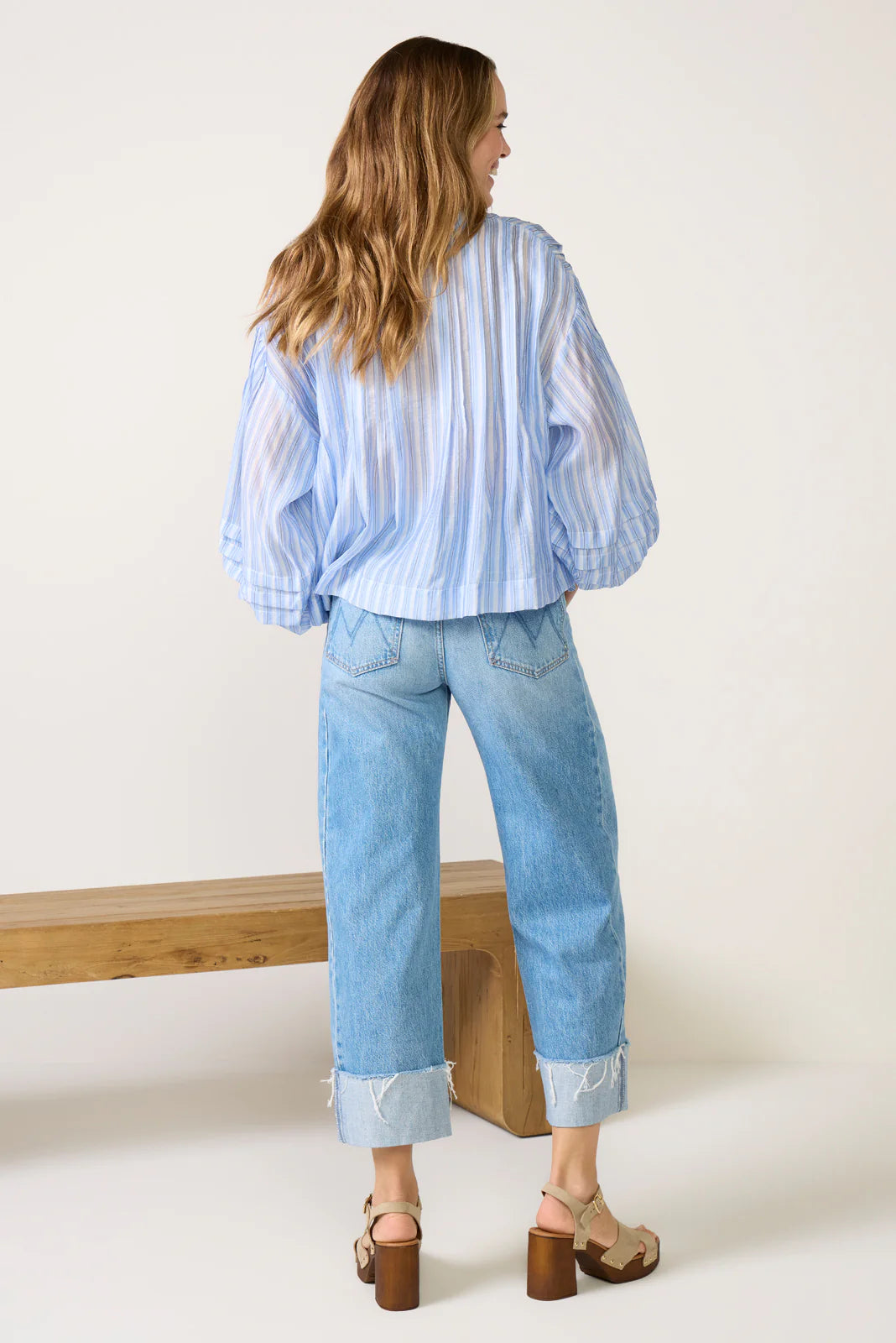 The Half Pipe Ankle Cuff Fray Boyfriend Jean