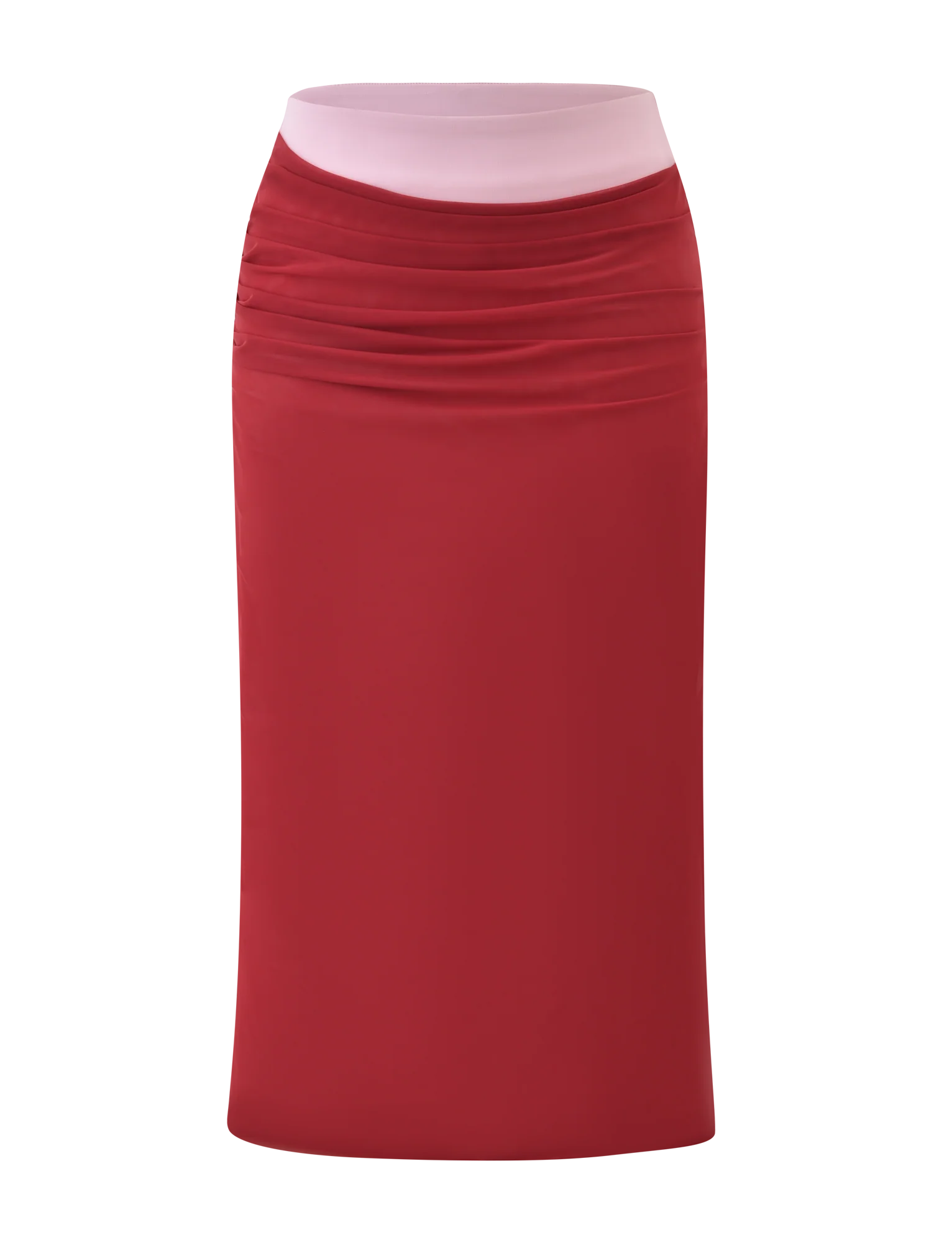 CALINE MIDI SKIRT RED