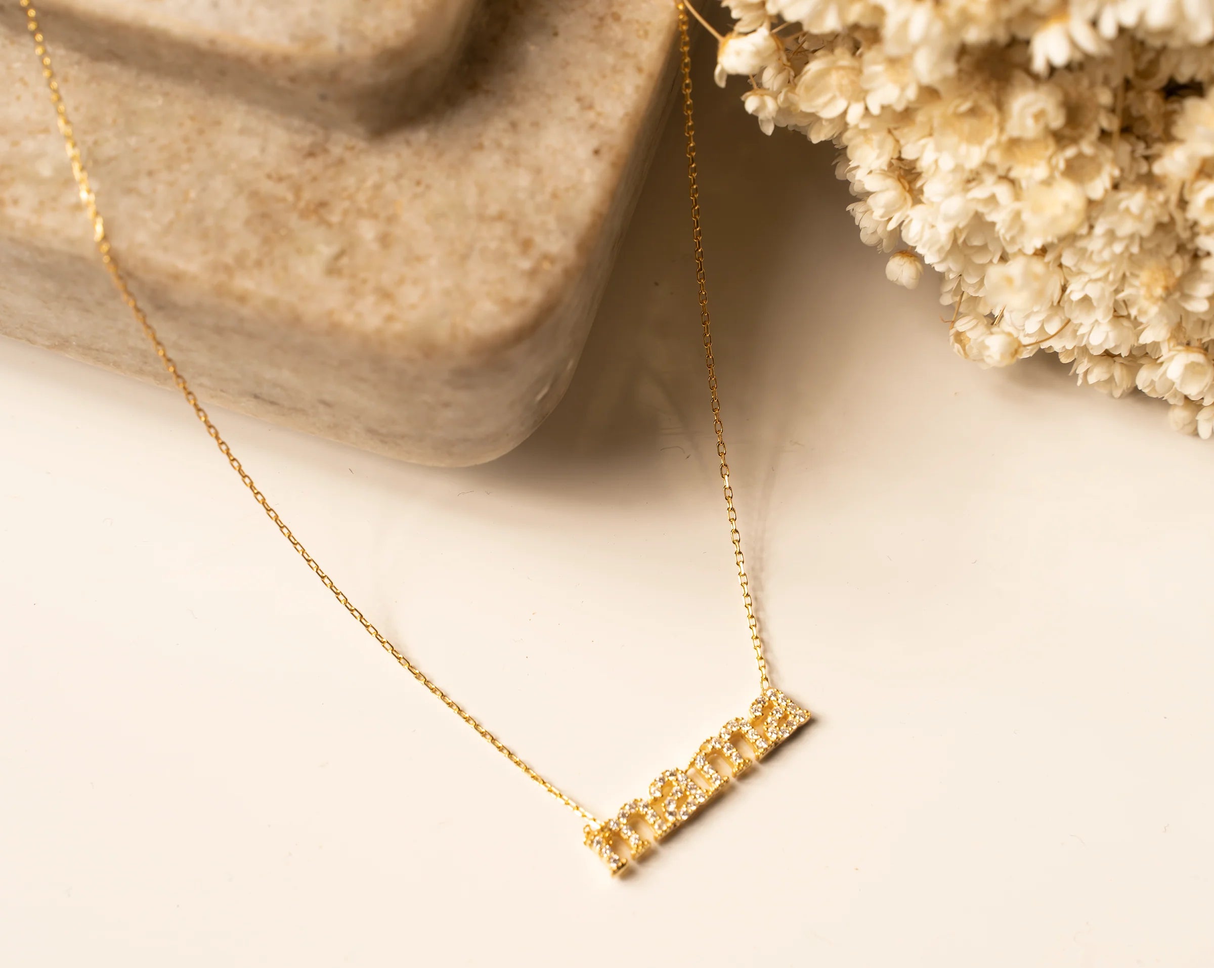 Mama Diamond Gold Necklace III