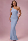 Jersey Bridesmaid Dress in Sky Blue