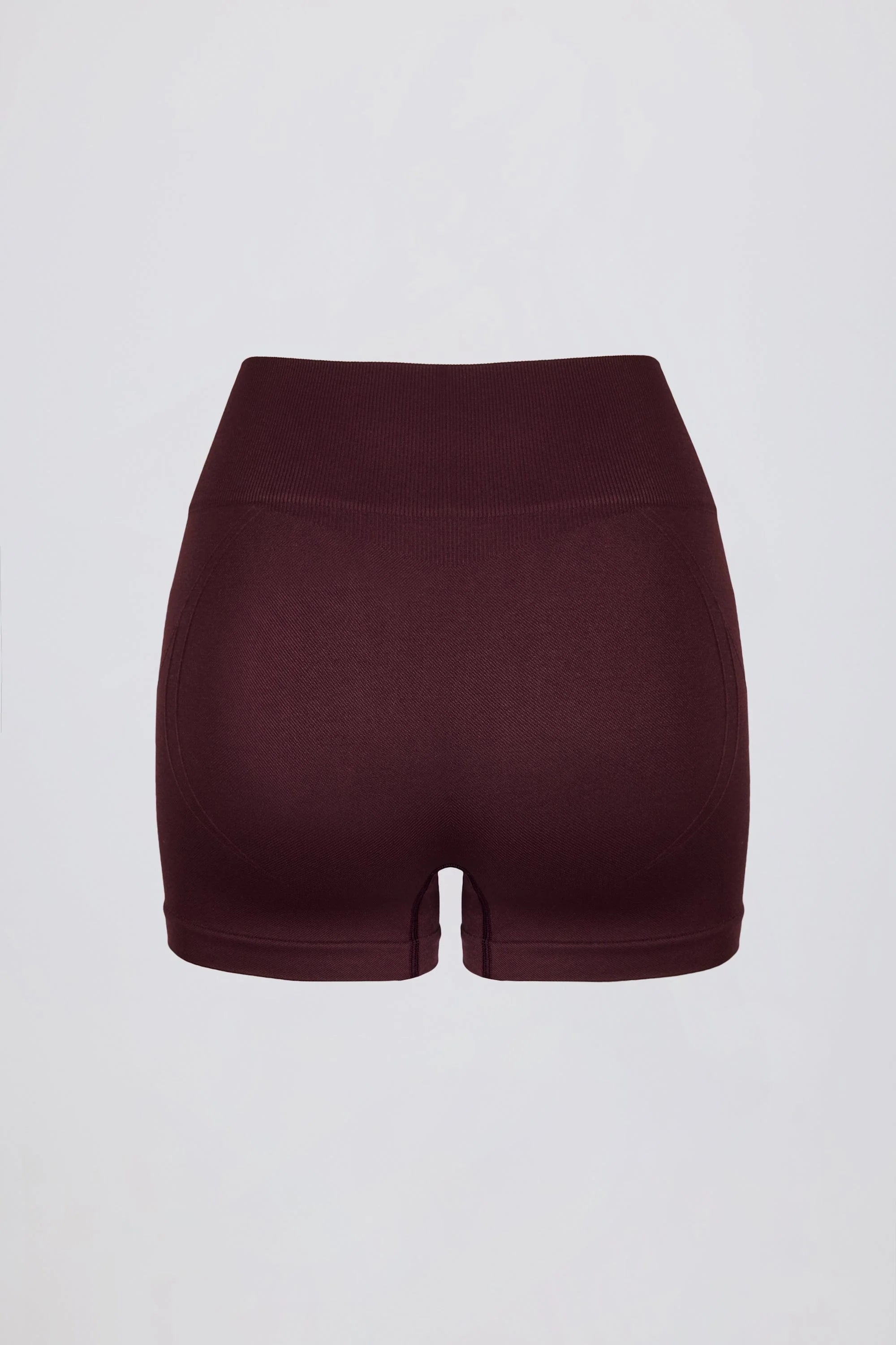 Super Sculpt Seamless Mini Shorts in Burgundy