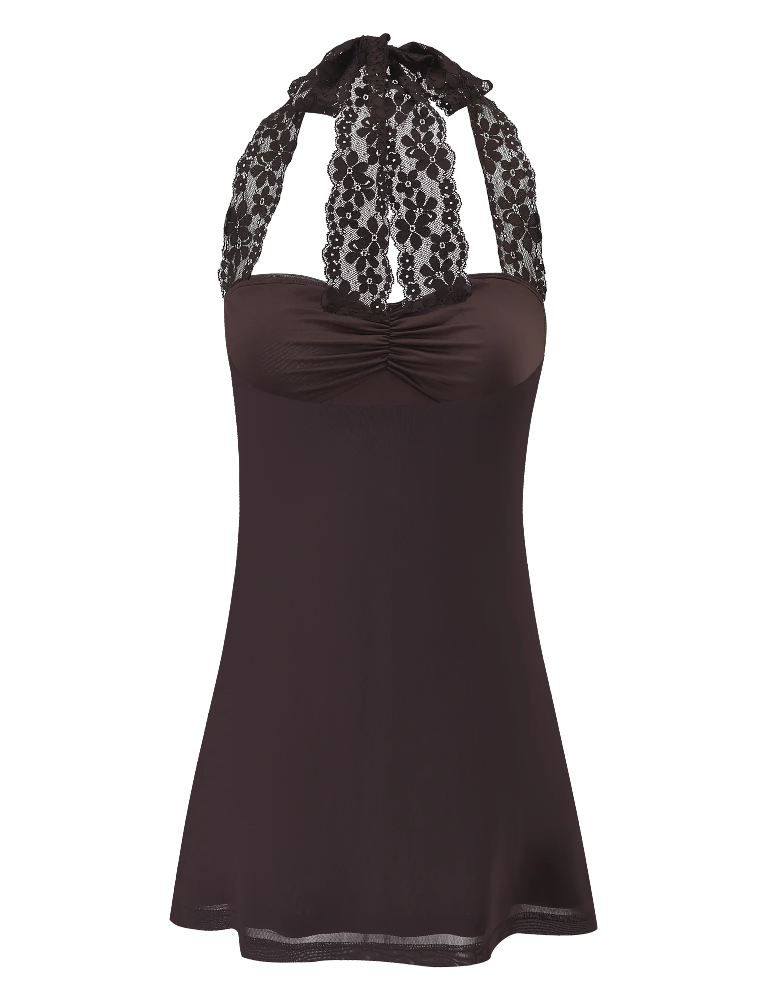 TAWNY MINI DRESS CHOCOLATE