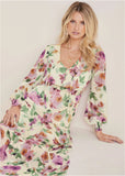 Tiered Floral Maxi Dress Chalet Bouquet