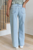 Ines Light Wash Wide Leg Denim Jean