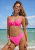 South Beach Push Up Top Hot Pink