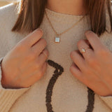 Newport Gold Filled Lock Necklace