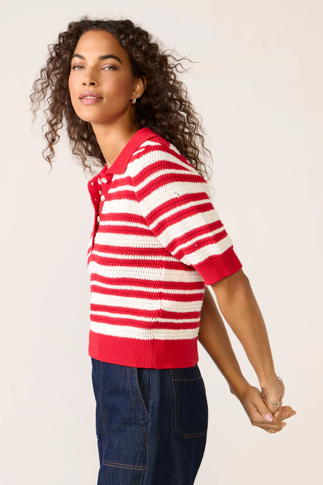 Monica Henley Polo Sweater