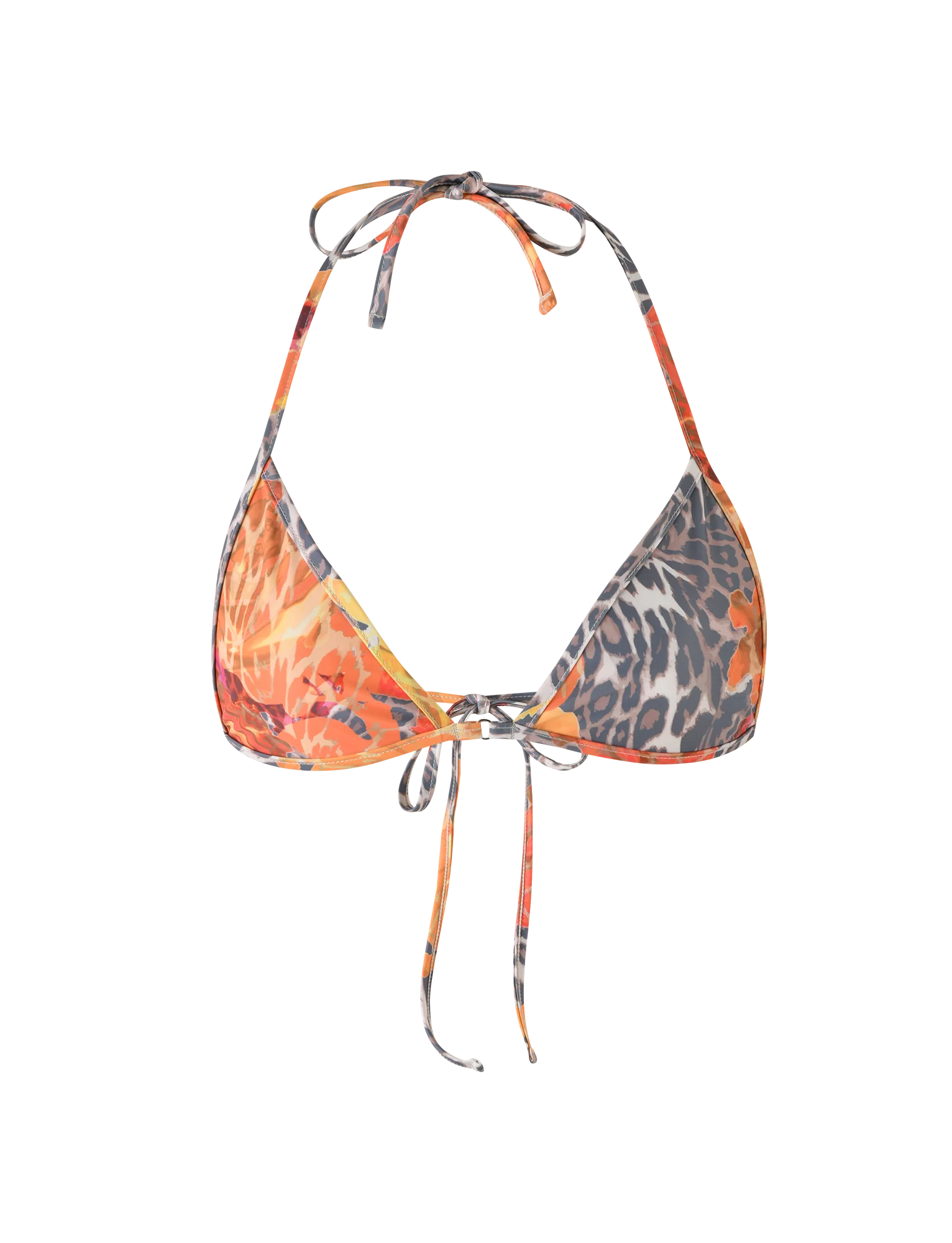 DIANA BIKINI TOP MULTI LEOPARD ORANGE LEOPARD
