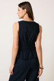 Lacy Pintuck Sleeveless Top