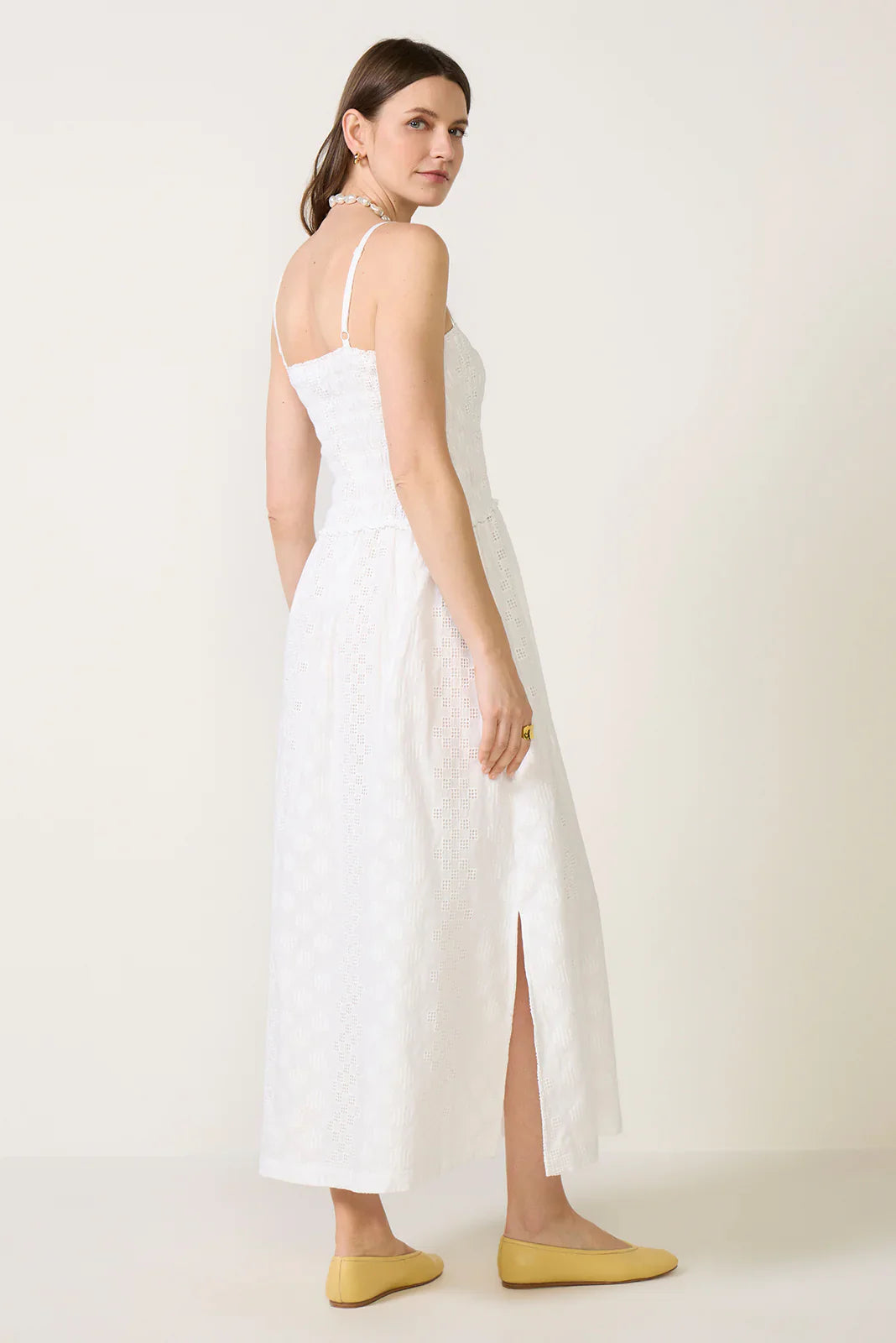 Kyleah Geo Eyelet Dress