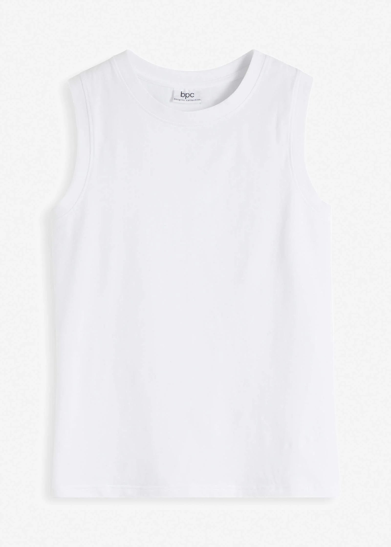 Crew Neck Tank White