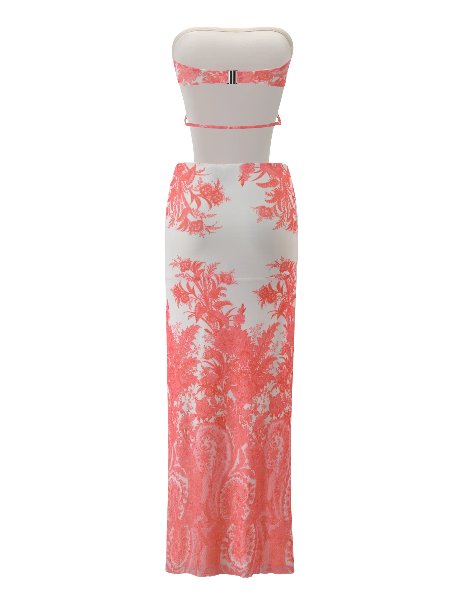 POPPI MAXI DRESS CORAL TAPESTRY