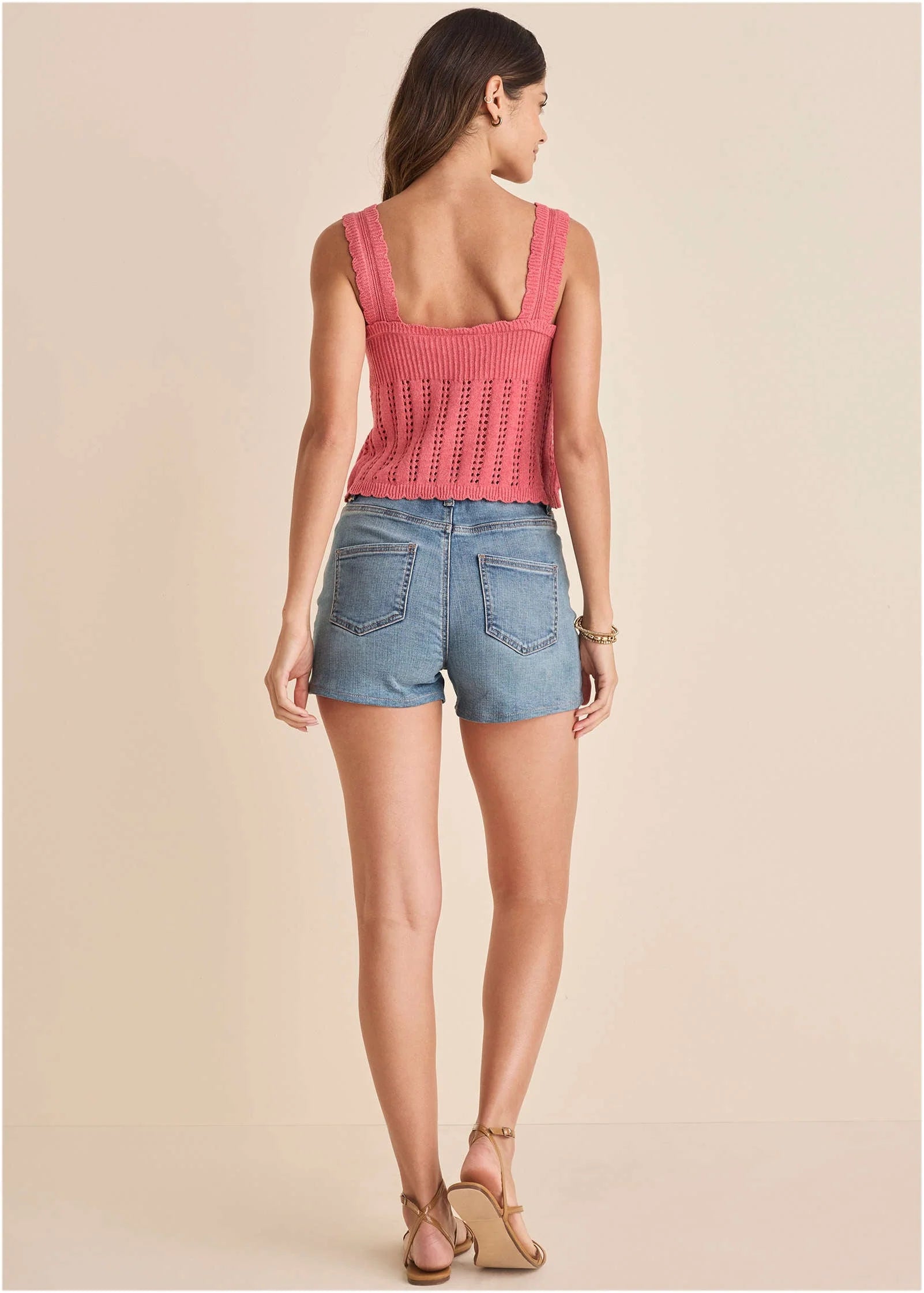 Pointelle Tank Paradise Pink