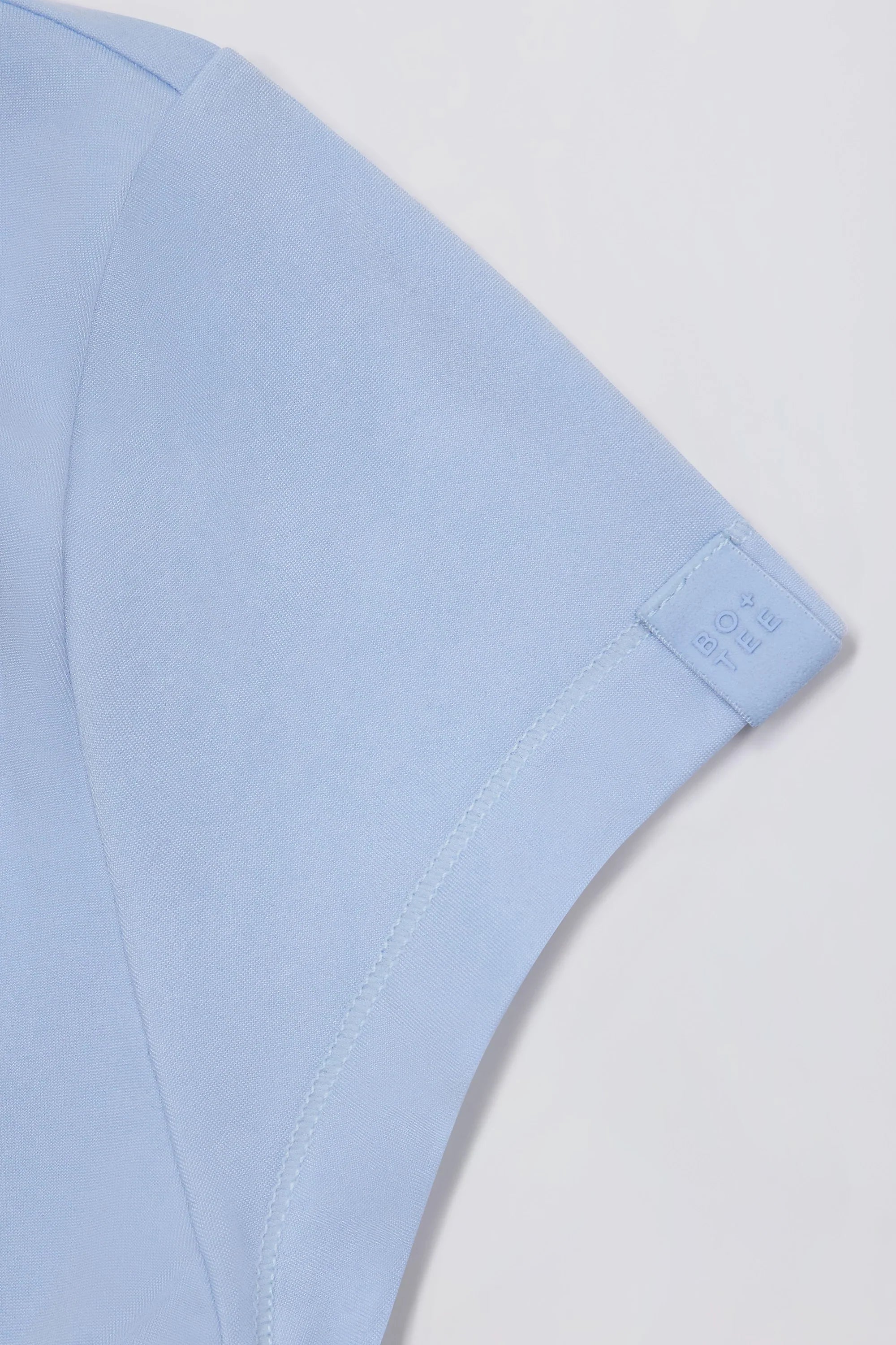 Cut Out Longline T Shirt in Sky