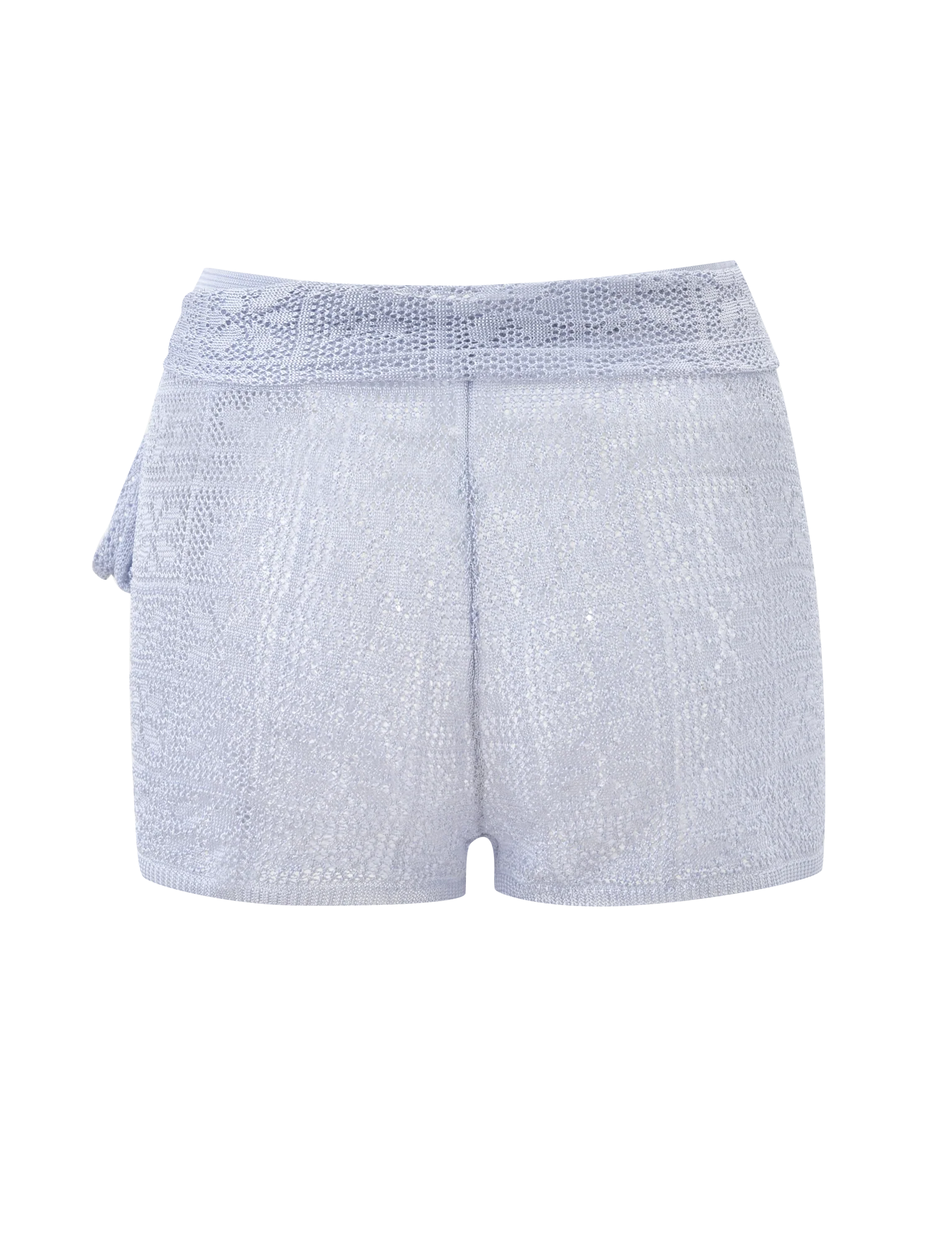 FERN CROCHET SHORT SILVER