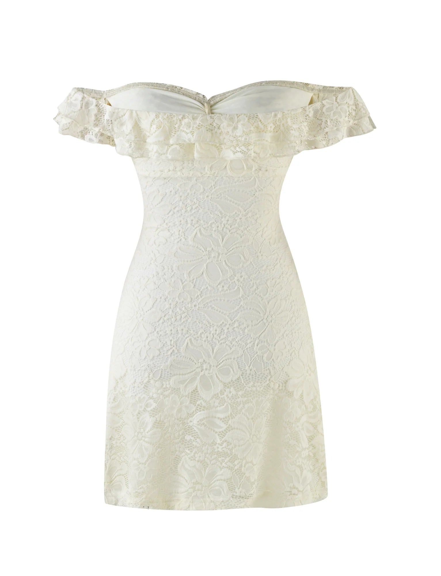 DENALI LACE MINI DRESS CREAM LACE