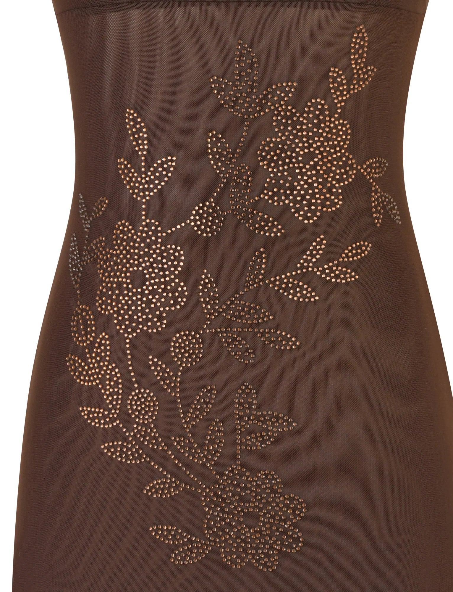 OCTAVIA MINI DRESS BROWN CHOCOLATE