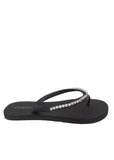 Rhinestone Flip Flop Sandals Black