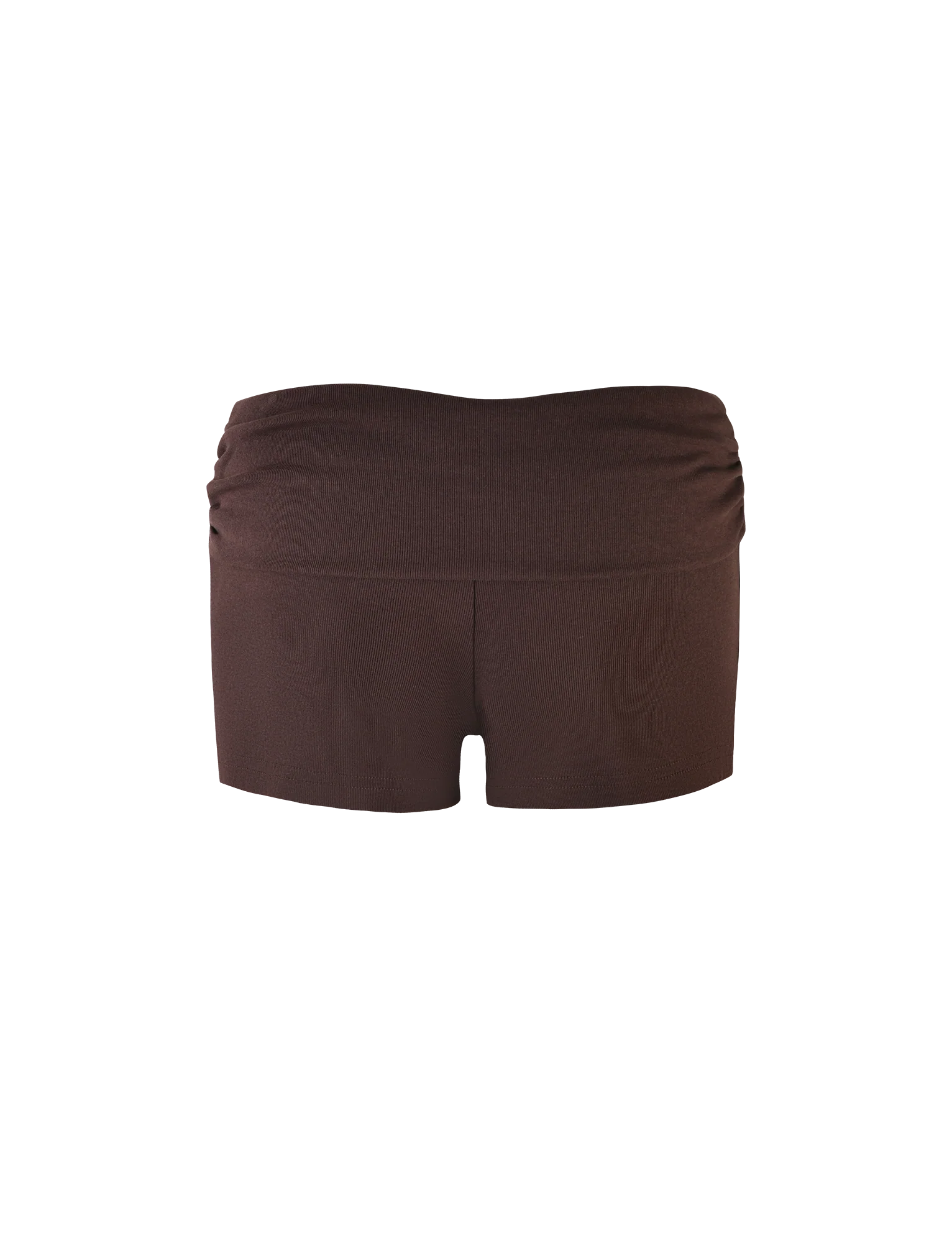 KARINA RIB SHORT BROWN CHOCOLATE