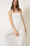 Kyleah Geo Eyelet Dress