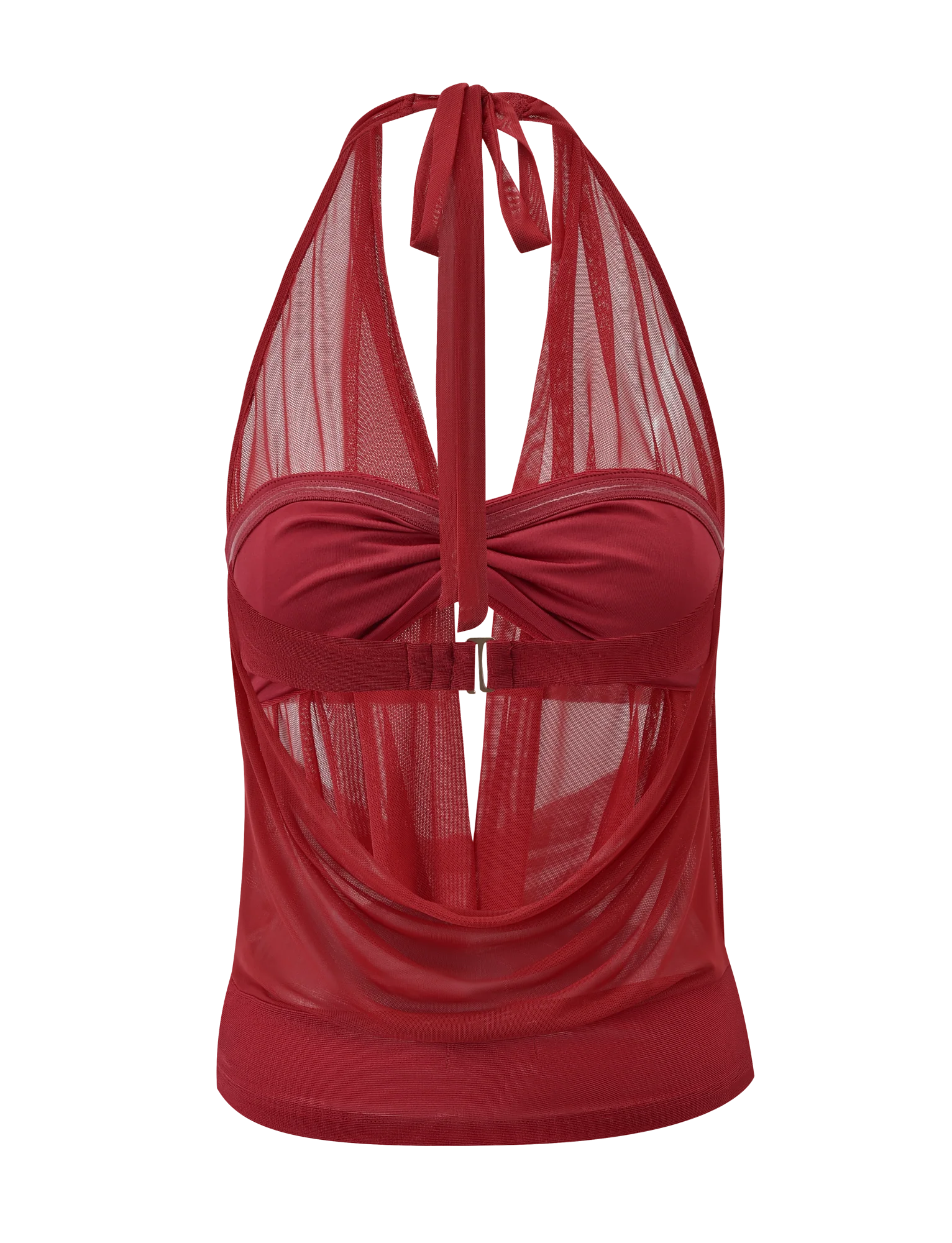 MAKENA TWO PIECE TOP RED