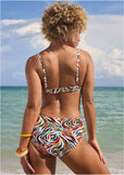 South Beach Push Up Top Earth Swirls