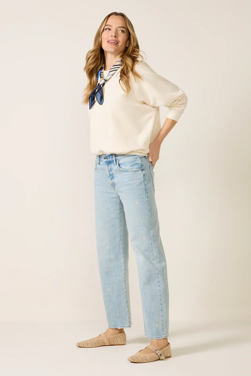 Lexi Bowed Straight Jean
