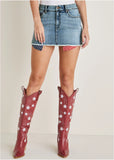 Americana Skirt Light Wash