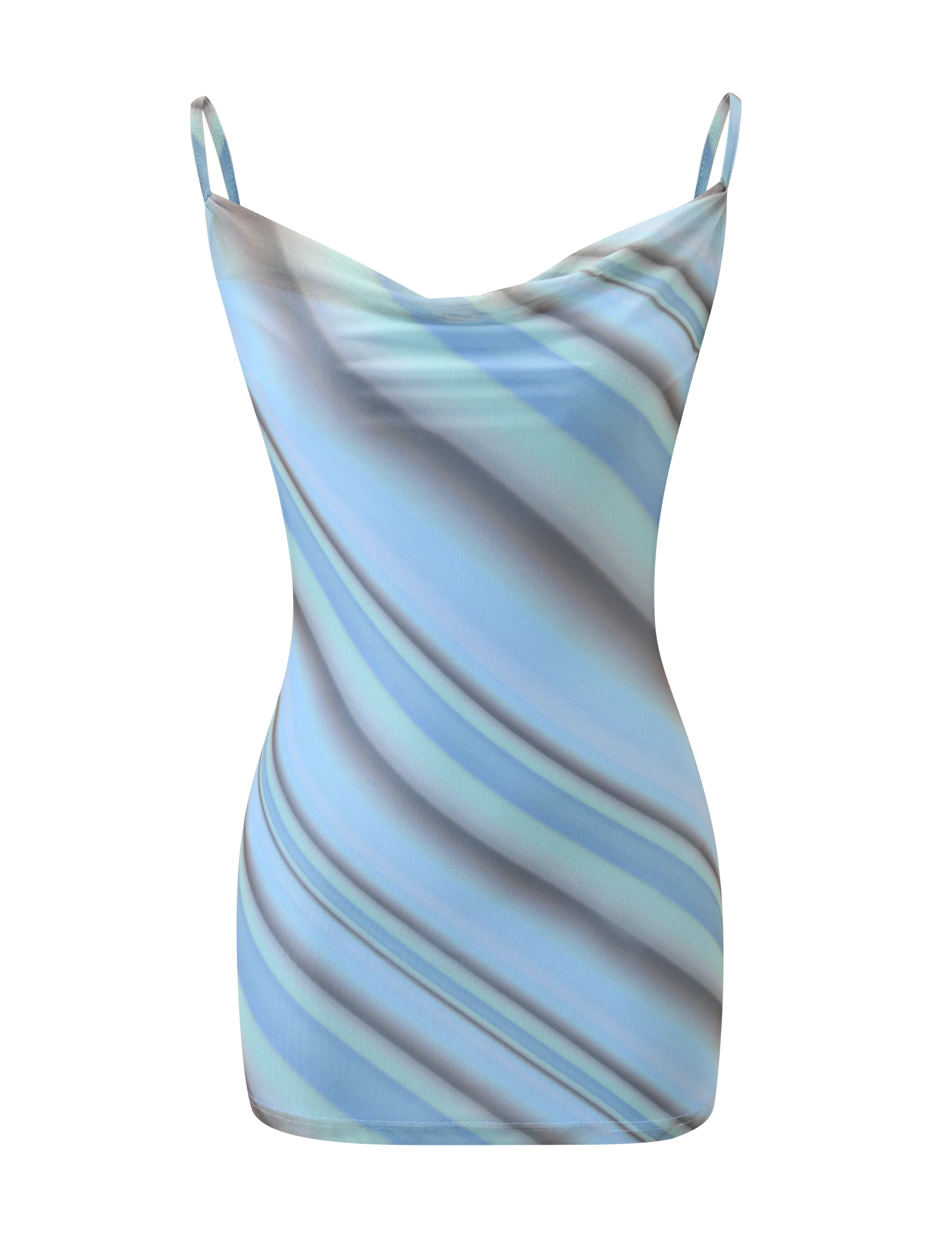 MORANA MESH MINI DRESS MULTISTRIPE