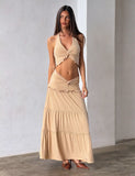 KATYA MAXI SKIRT TAN