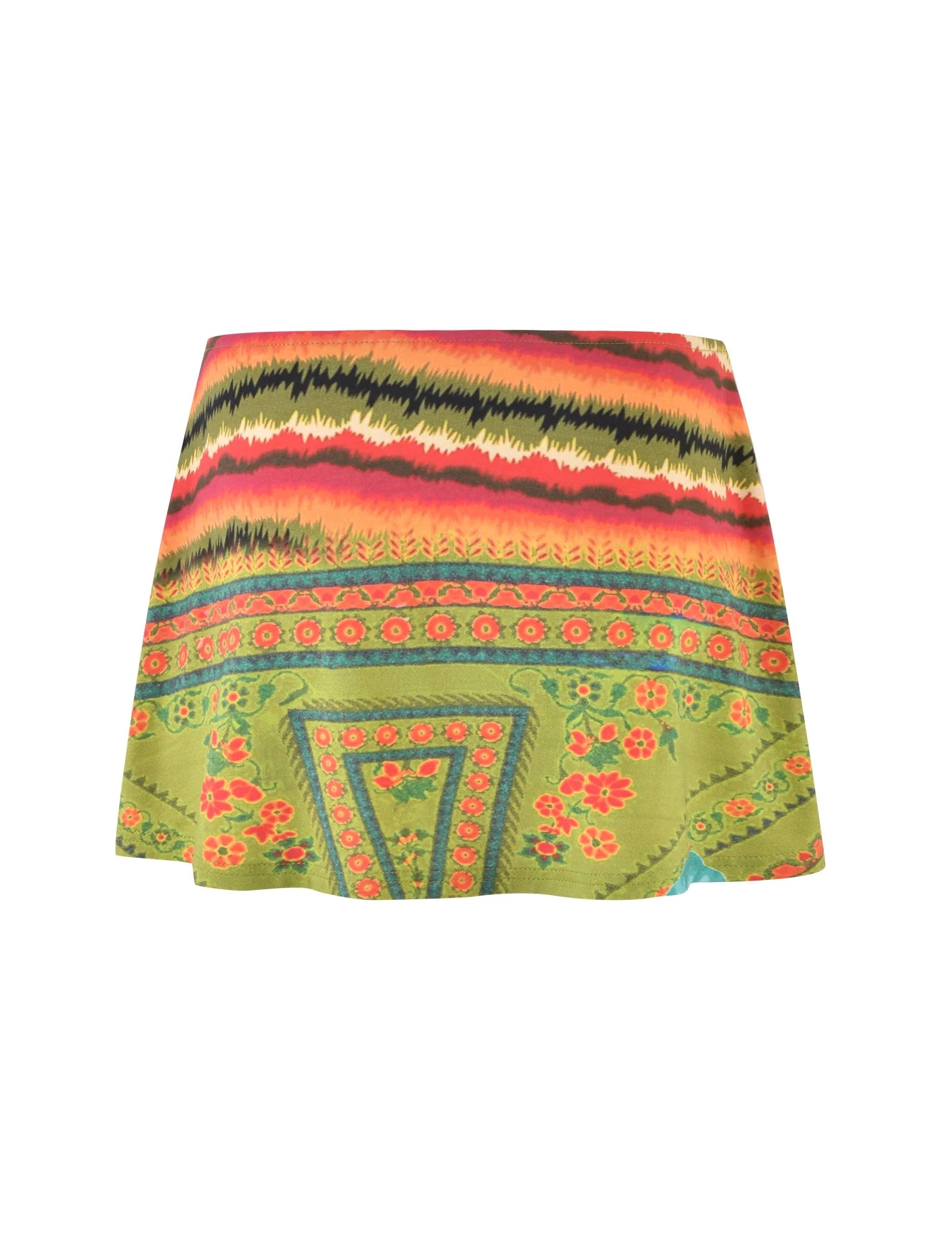 QUINLEY SKORT MULTI FLORAL TROPICAL FLORAL