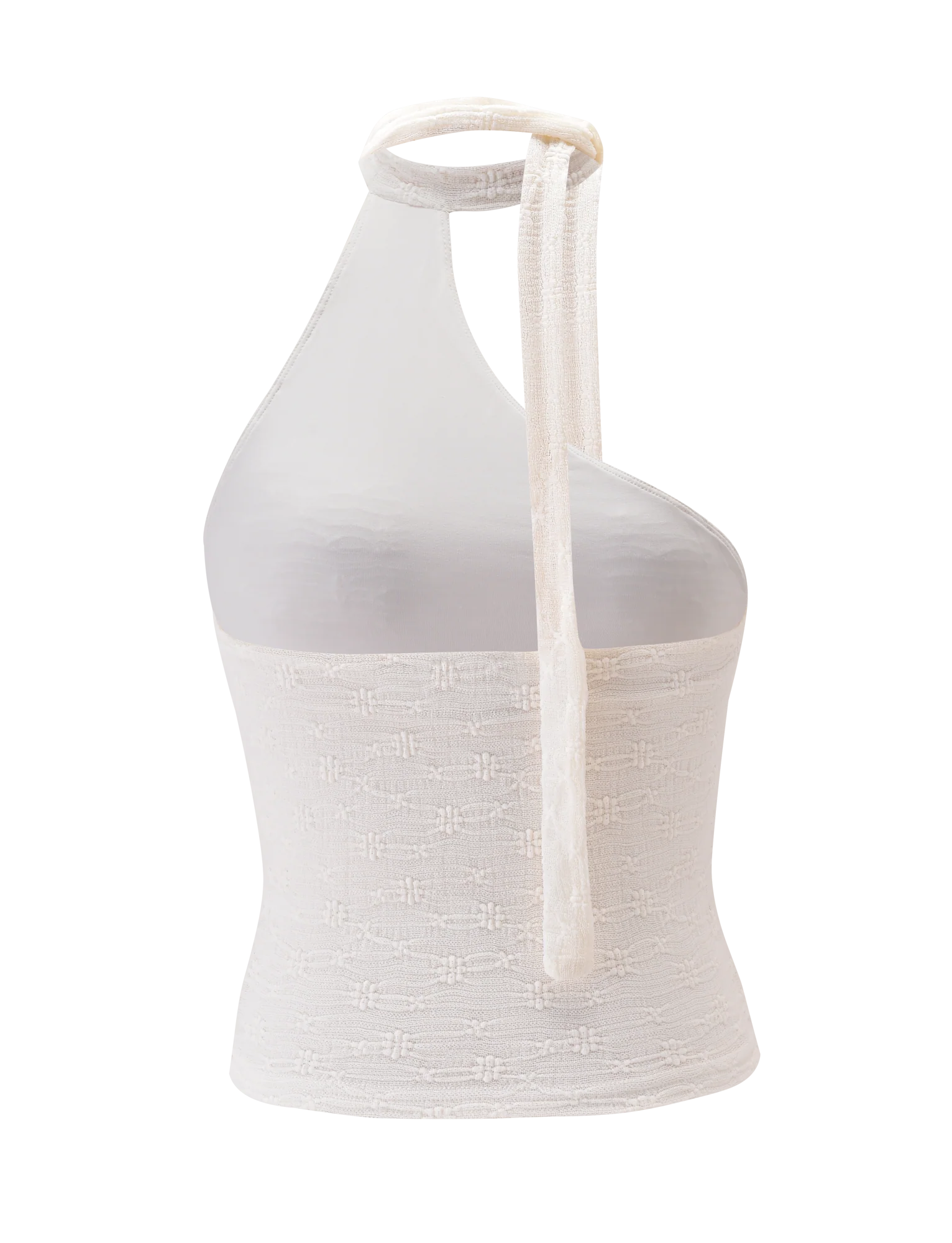 MYLAH ONE SHOULDER TOP IVORY