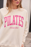 Pilates Cream Graphic Sweatshirt