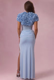 Cropped Bolero in Sky Blue