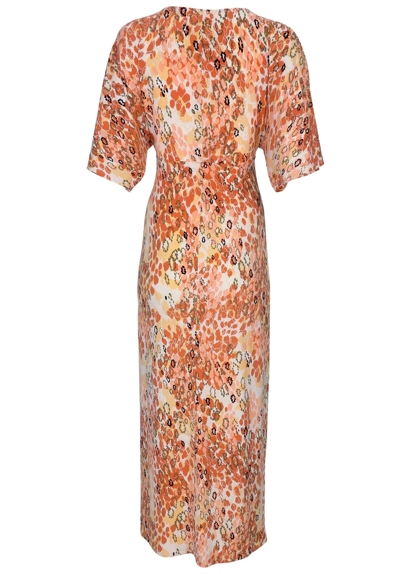 Twist Front Maxi Dress Leopard Trail