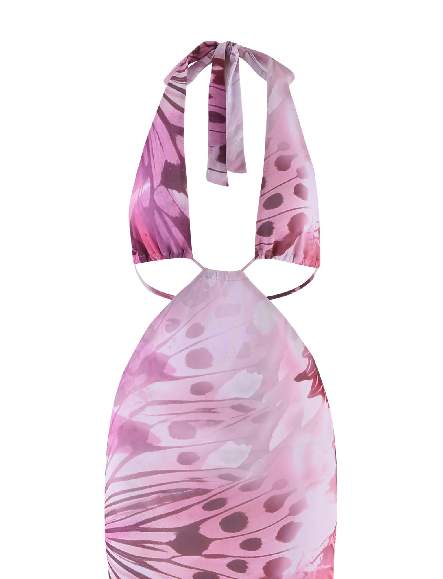 SOLEIL MAXI DRESS MACRO BUTTERFLY